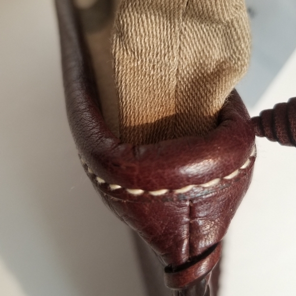 Burberry Checker And Brown Leather Clutch! - Picture 11 of 16